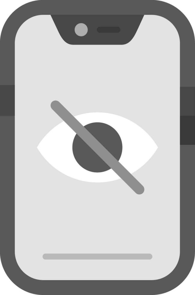 Hide Grey scale Icon vector