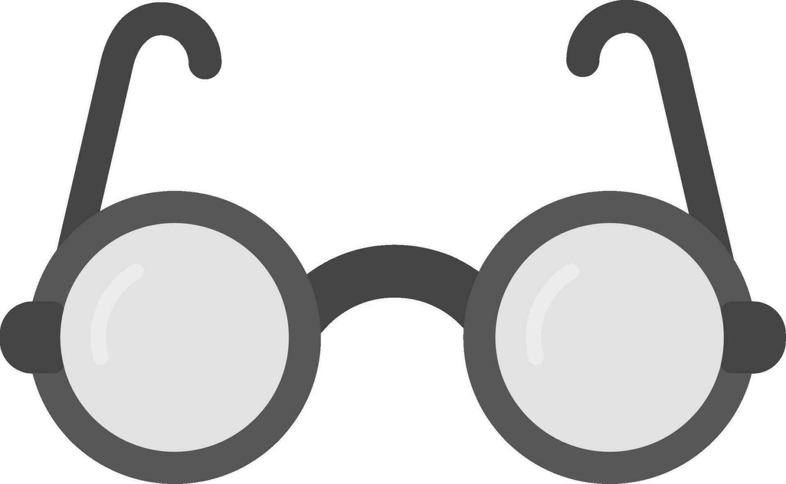 Eyeglasses Grey scale Icon vector