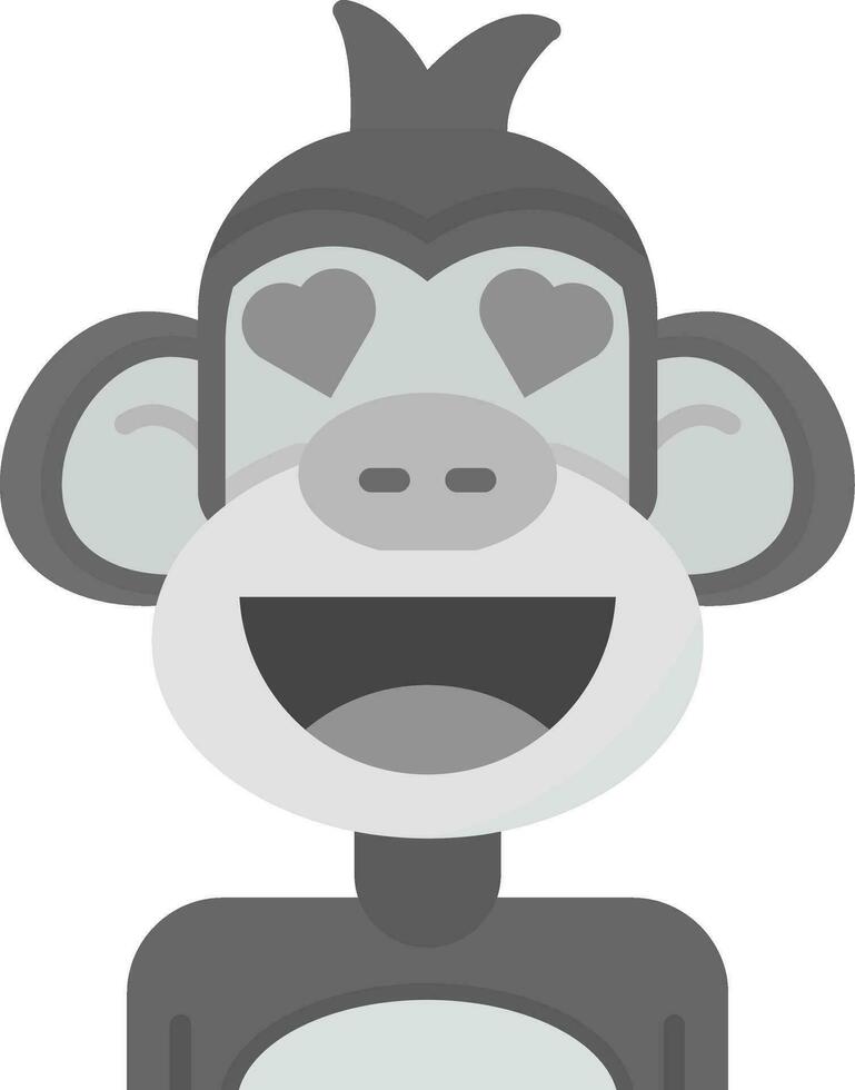 en amor gris escala icono vector