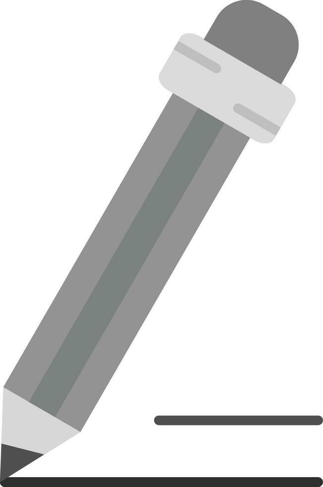 Pencil Grey scale Icon vector