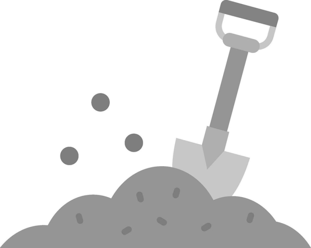 Shovel Grey scale Icon vector