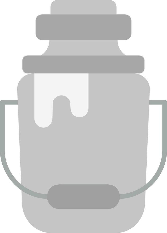 Leche gris escala icono vector