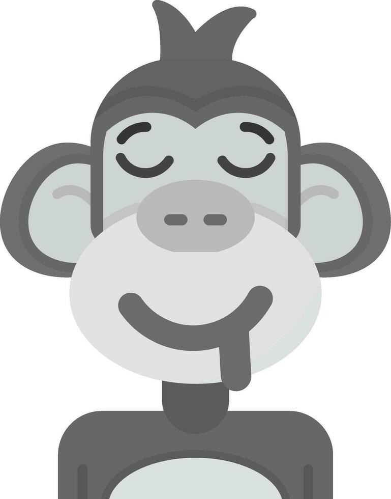 babear gris escala icono vector