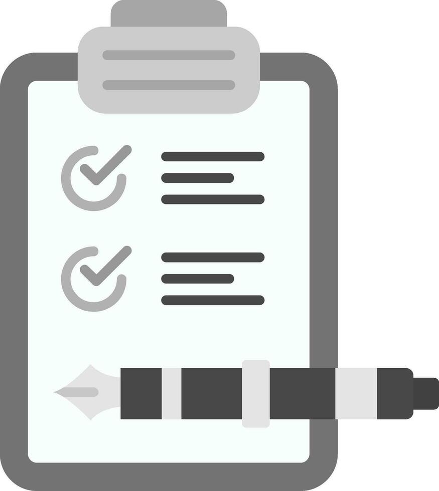 Check list Grey scale Icon vector