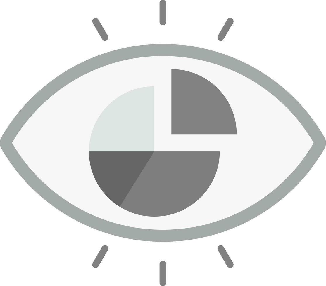 Viscualisation Grey scale Icon vector