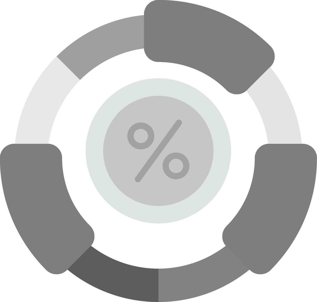 Ratio Grey scale Icon vector