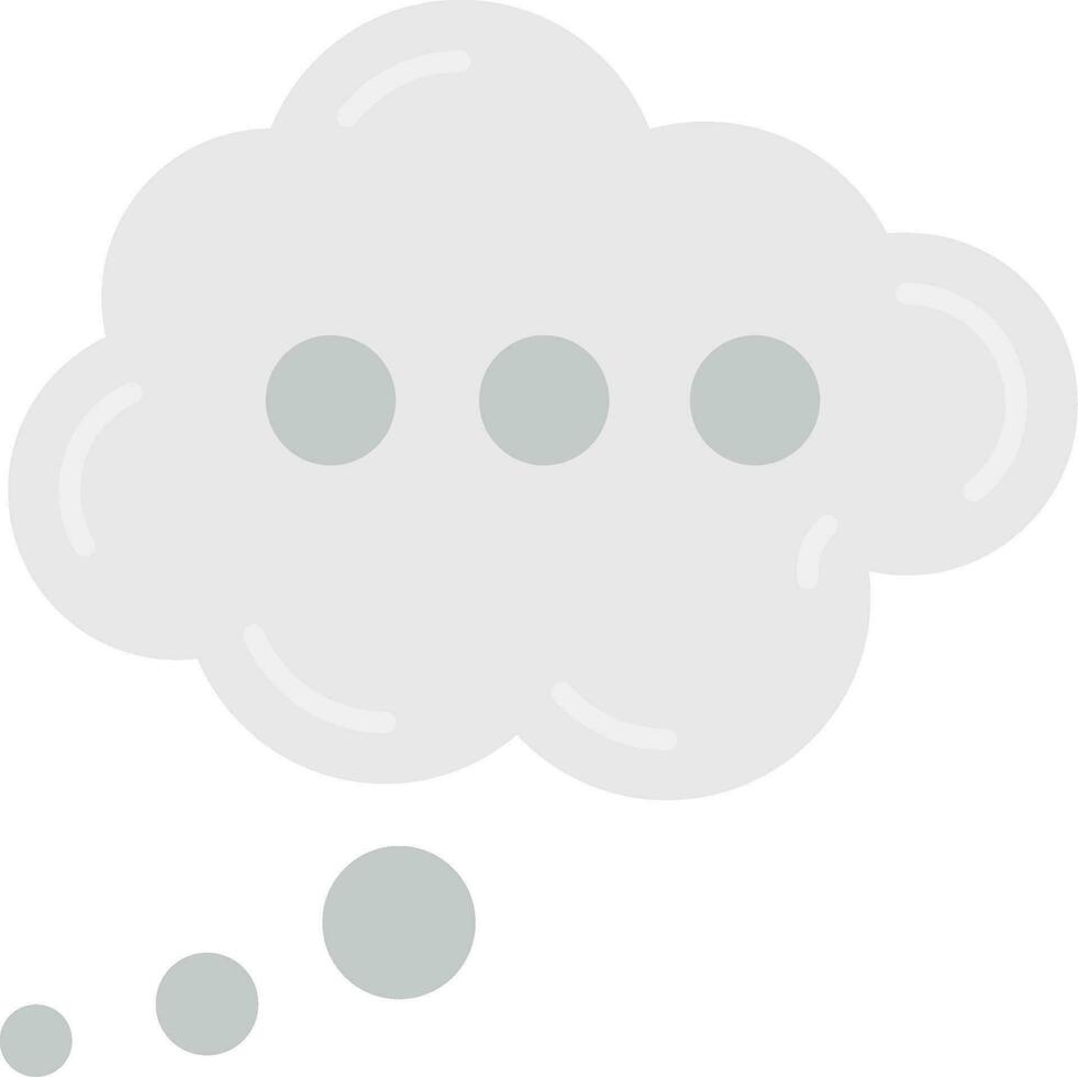 nube gris escala icono vector