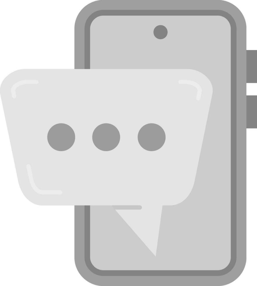 teléfono inteligente gris escala icono vector