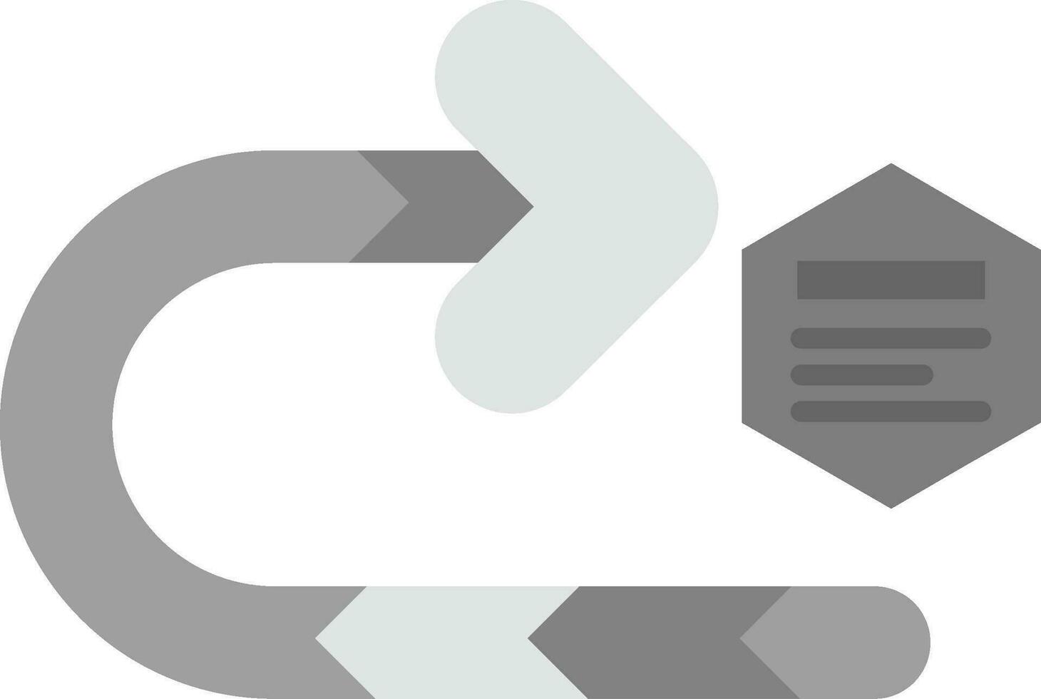Right turn Grey scale Icon vector