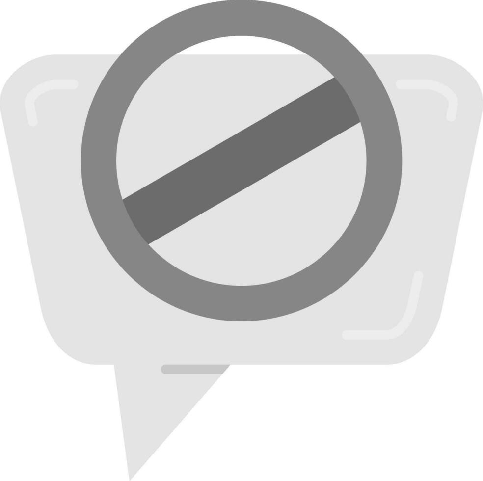 Blocked Grey scale Icon vector