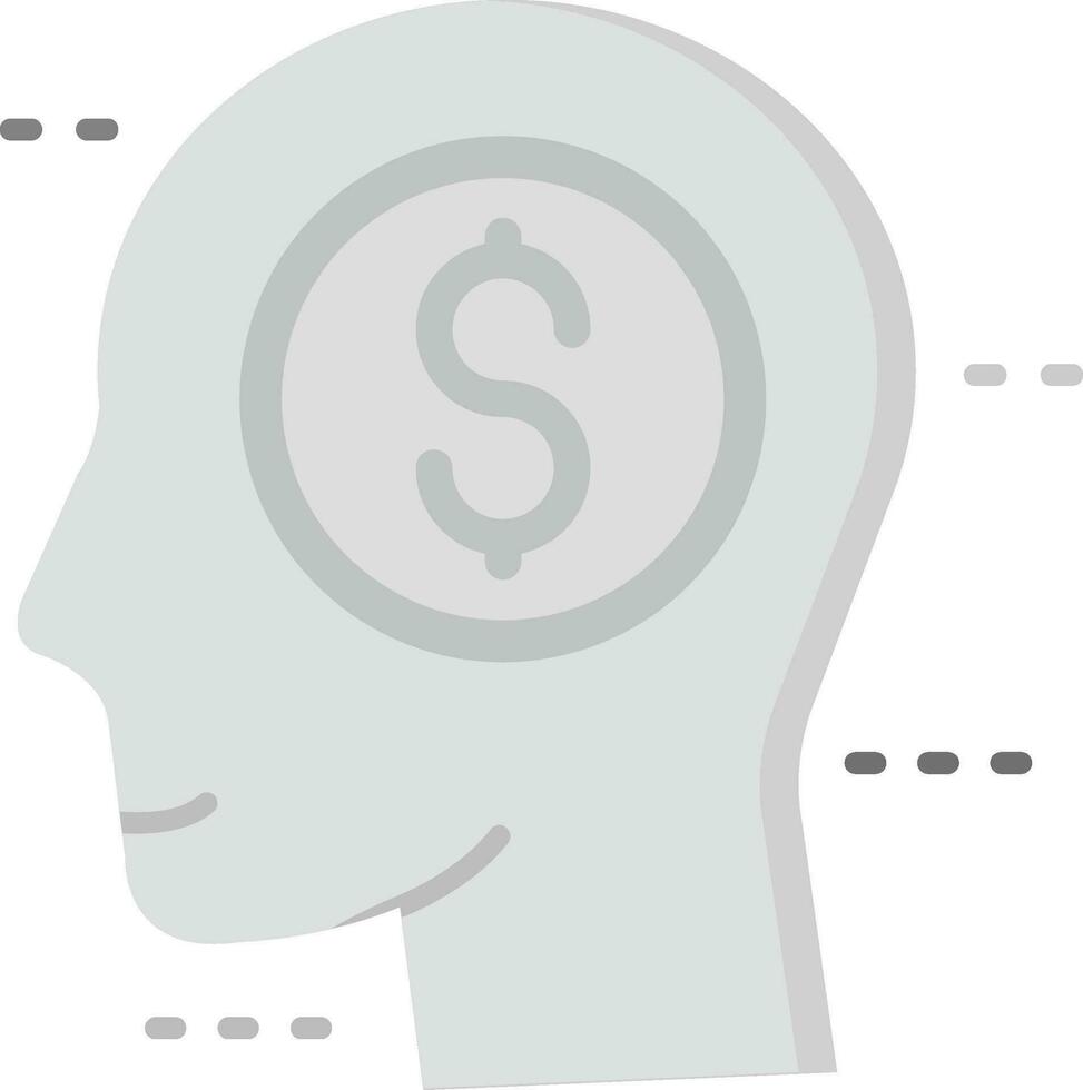 Greed Grey scale Icon vector