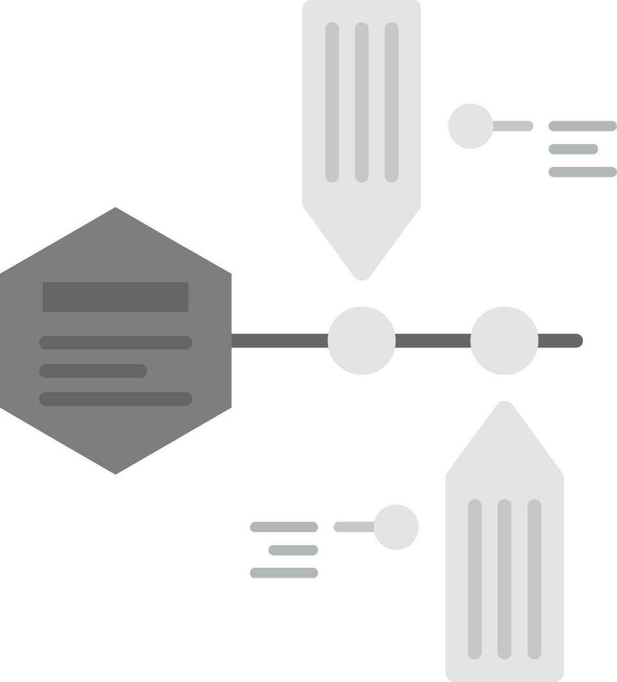 Timeline Grey scale Icon vector