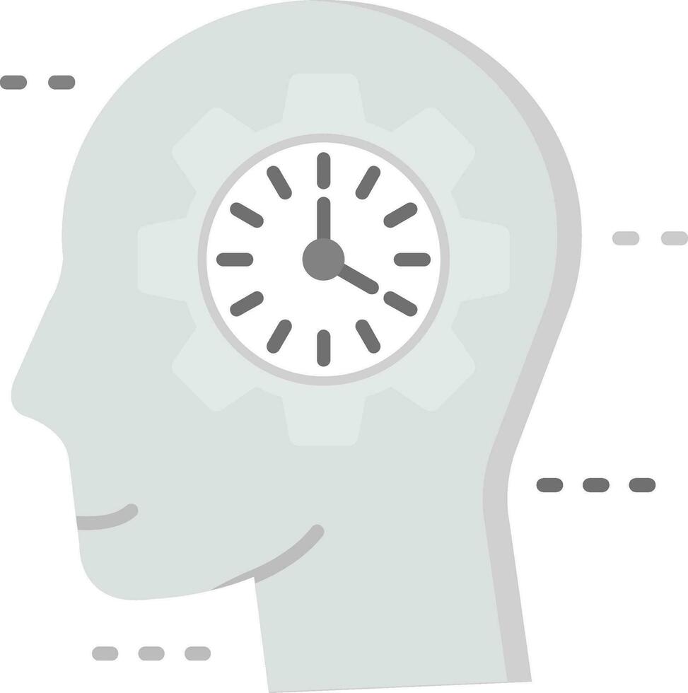 Time management Grey scale Icon vector