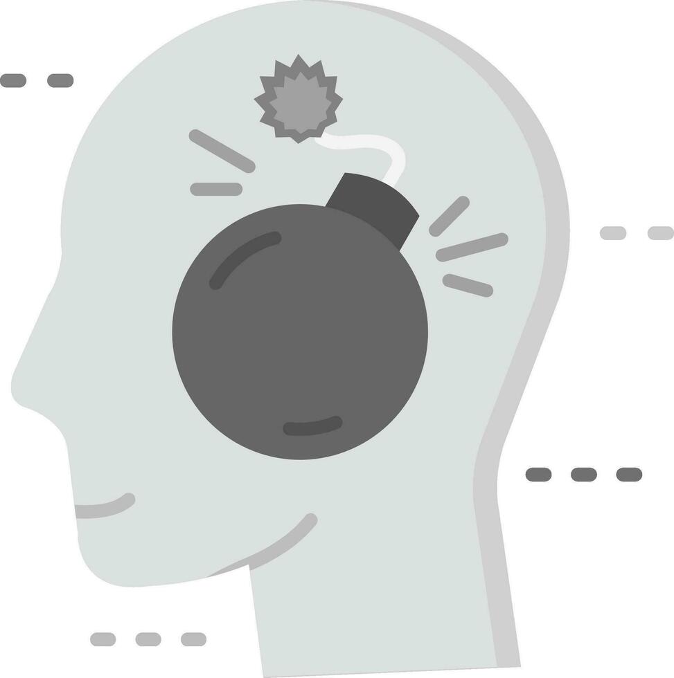 Bomb Grey scale Icon vector