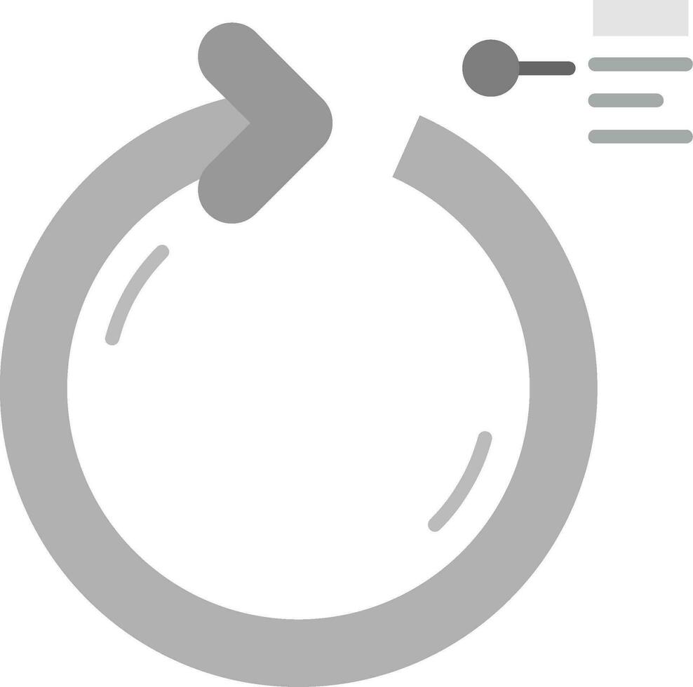Circular Arrow Grey scale Icon vector