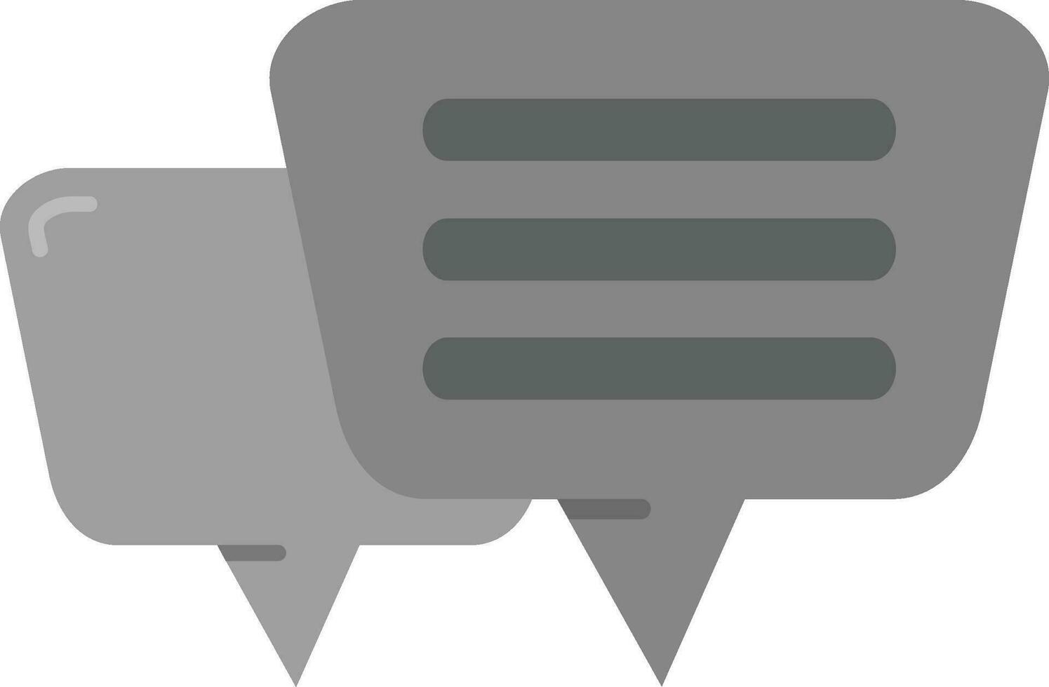 Message Grey scale Icon vector