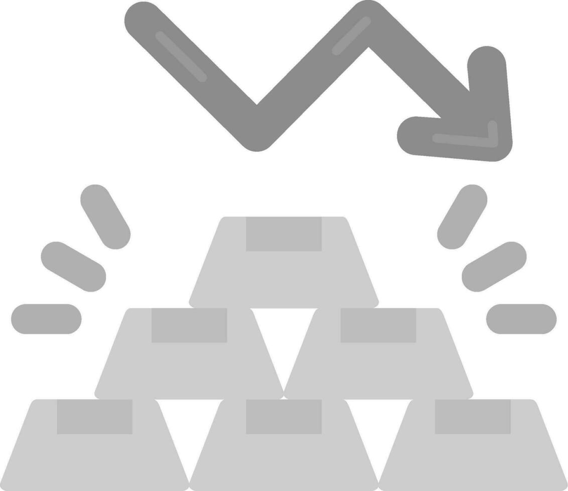 Gold Grey scale Icon vector