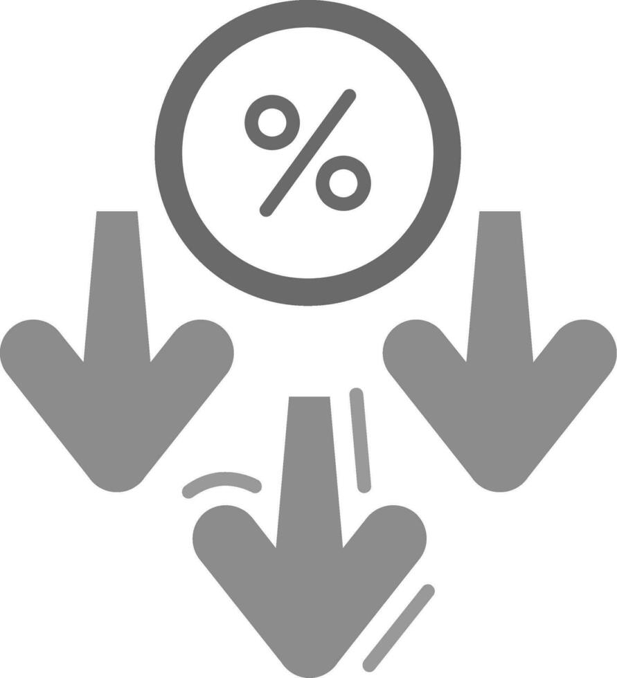 Discount Grey scale Icon vector