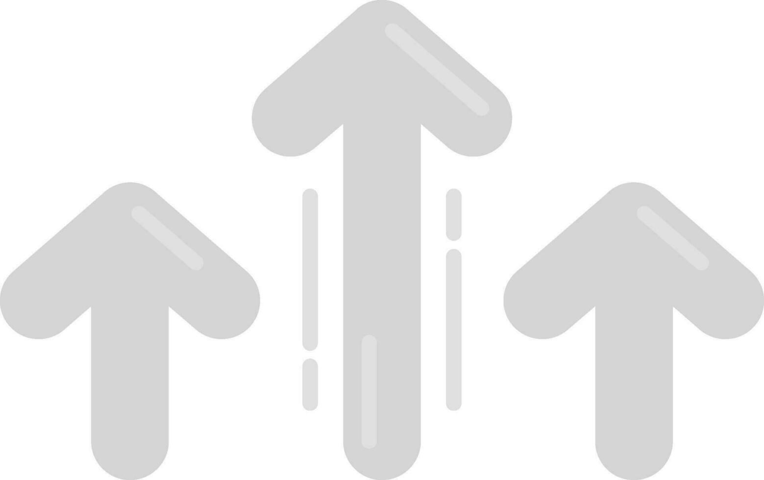Increase Grey scale Icon vector