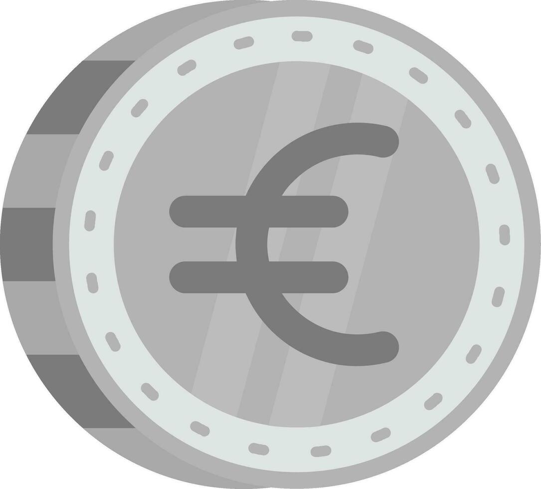 Euro Grey scale Icon vector