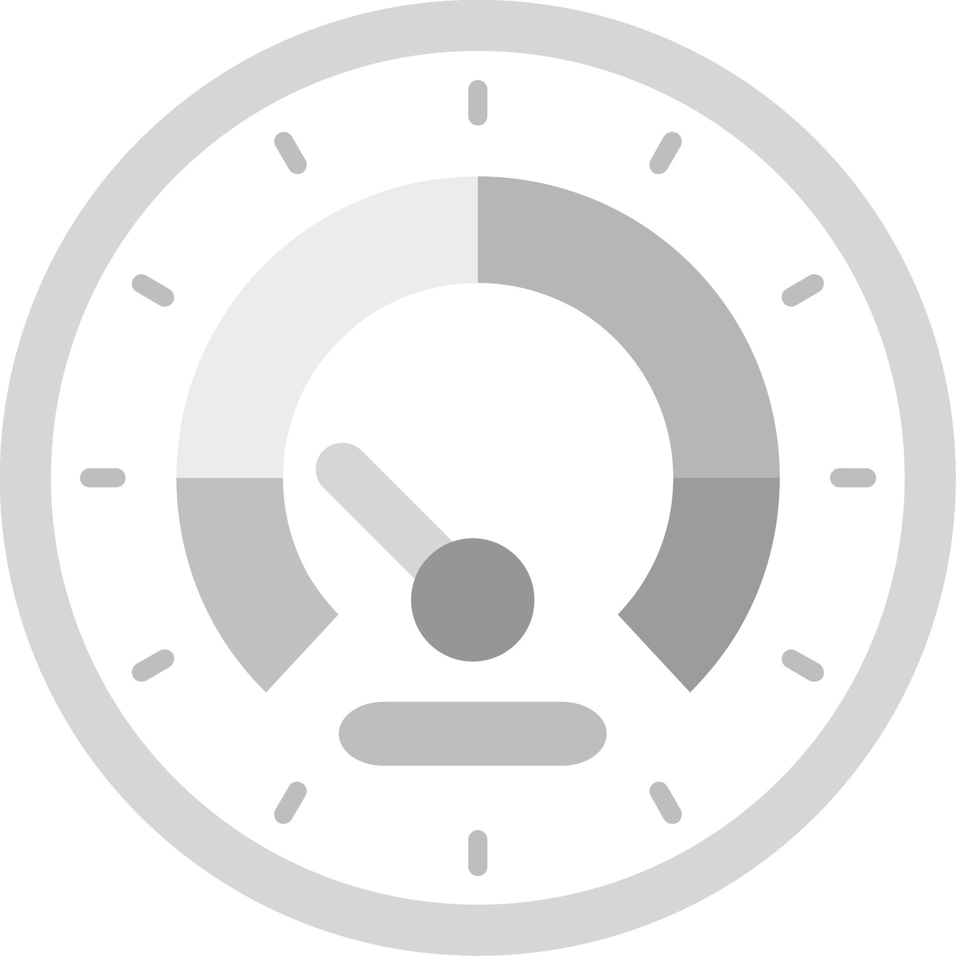 Speedometer Grey scale Icon 37104653 Vector Art at Vecteezy