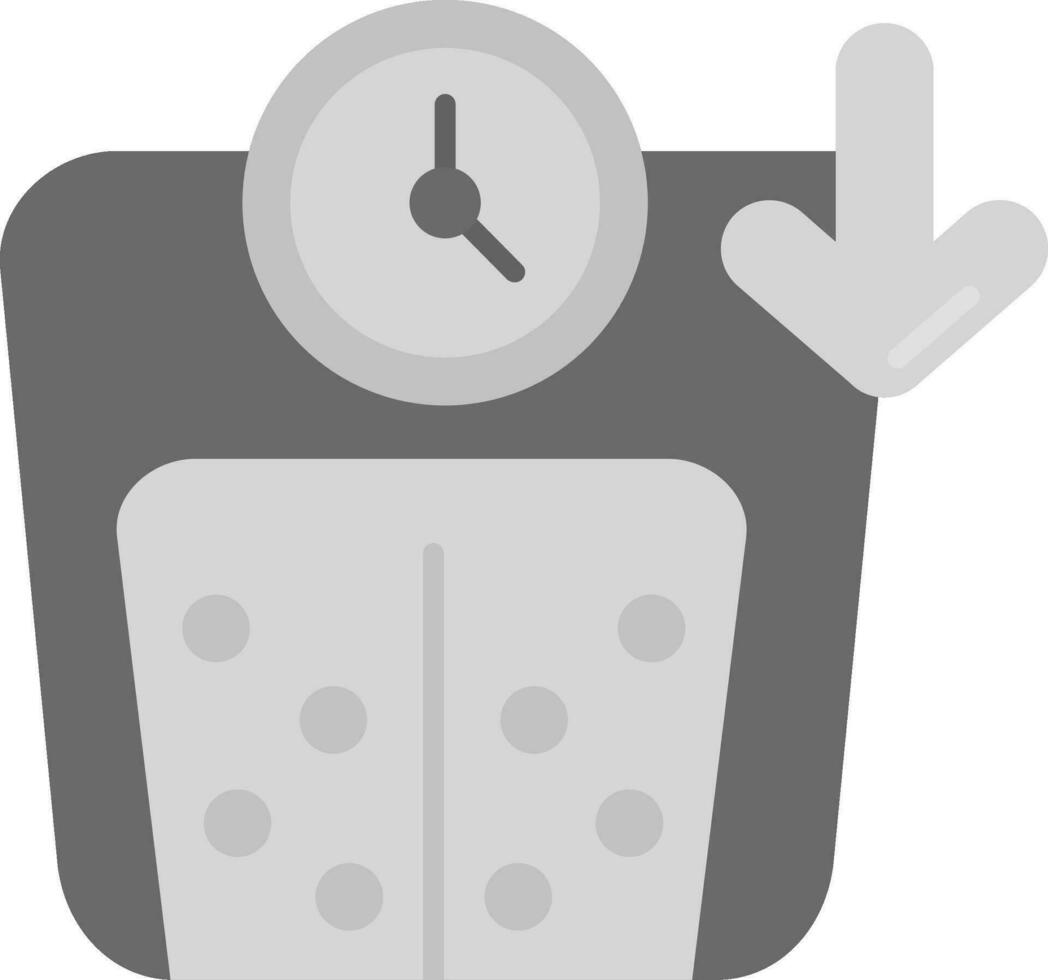 Weight Grey scale Icon vector