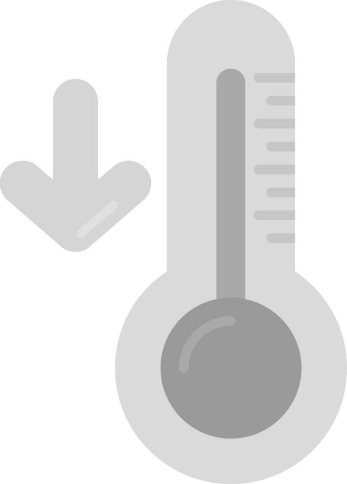 bajo temperatura gris escala icono vector