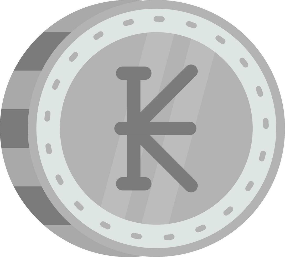 Kip Grey scale Icon vector