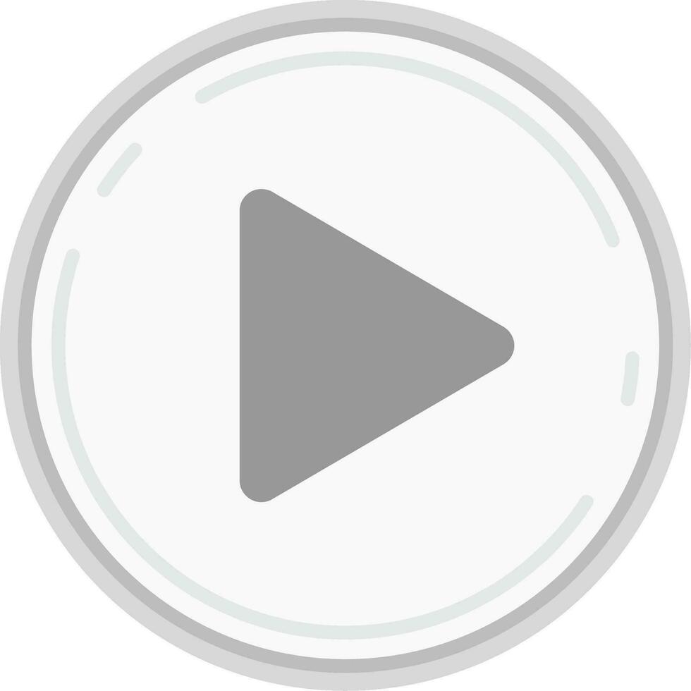 Play Grey scale Icon vector