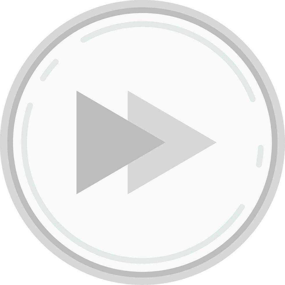 Backward Grey scale Icon vector