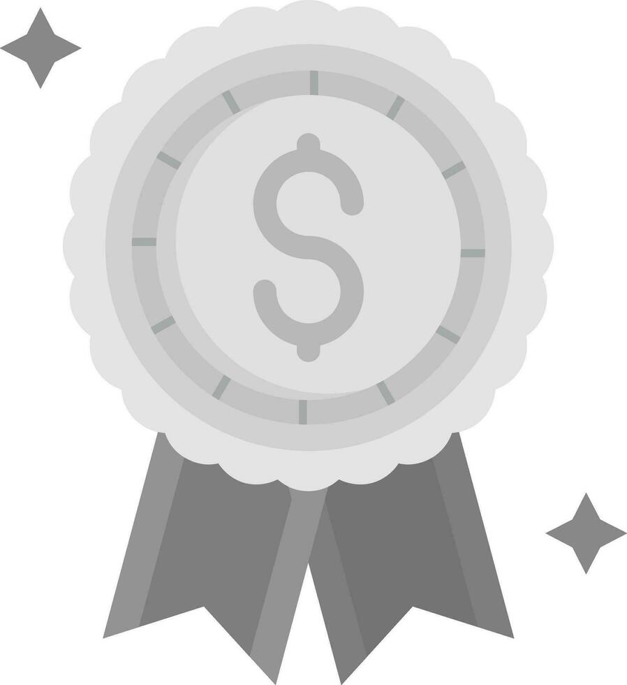 Reward Grey scale Icon vector