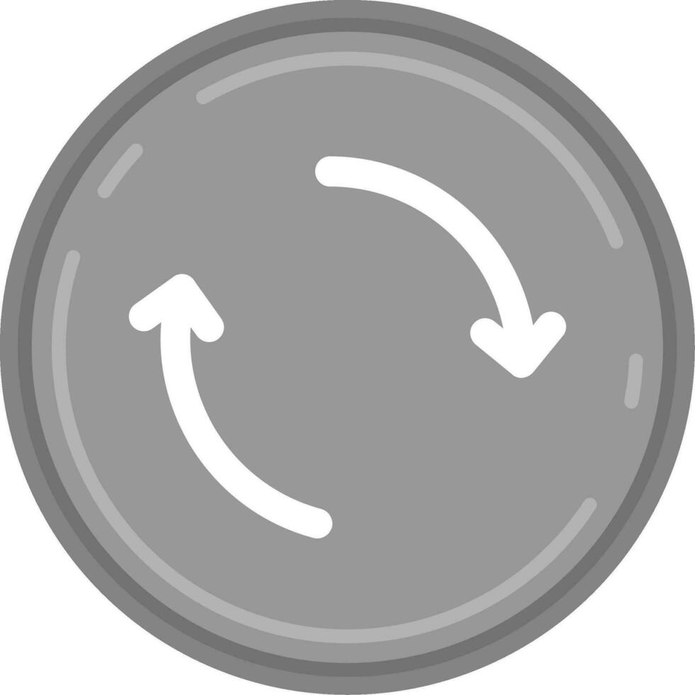 Refresh Grey scale Icon vector