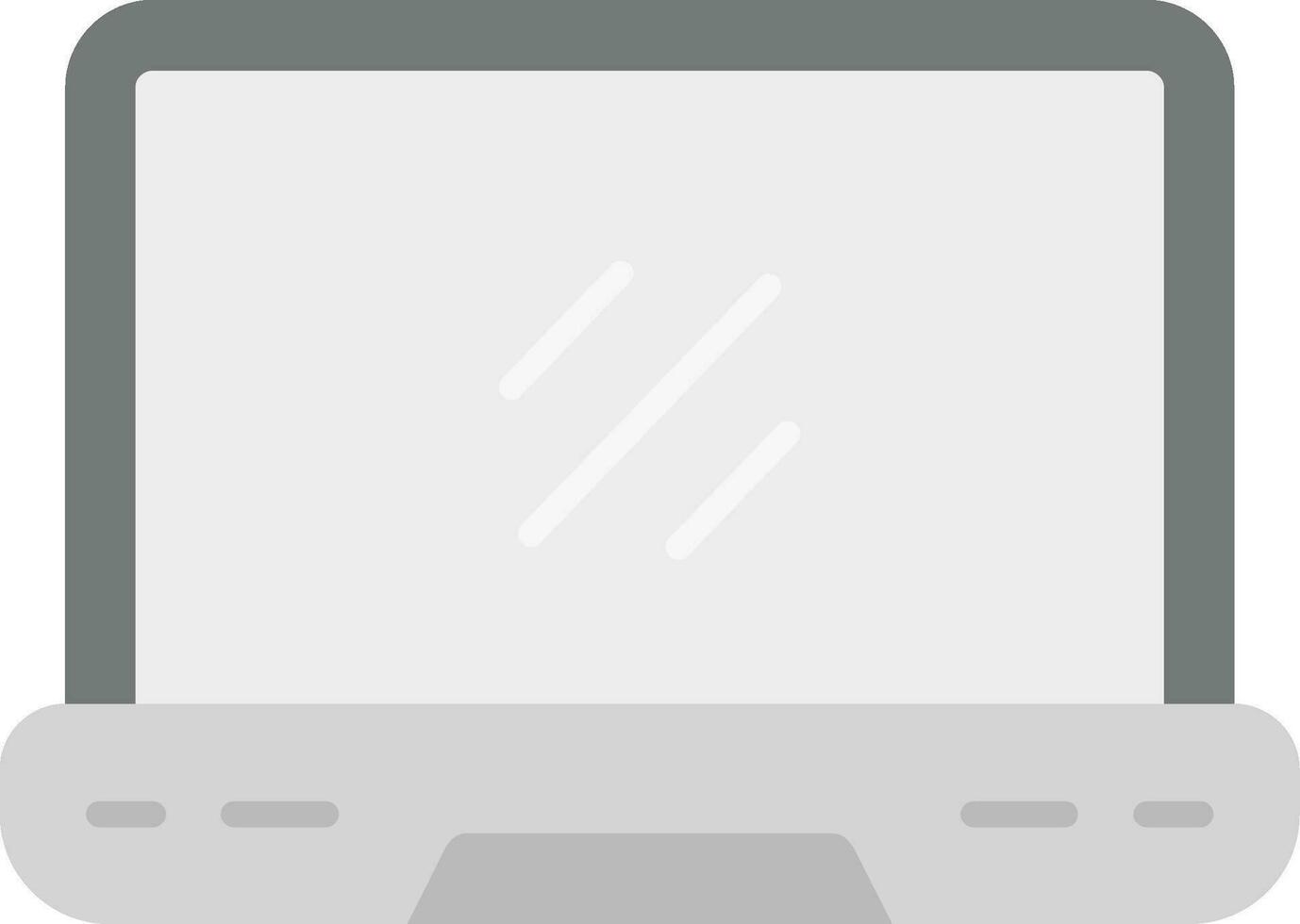 Laptop Grey scale Icon vector