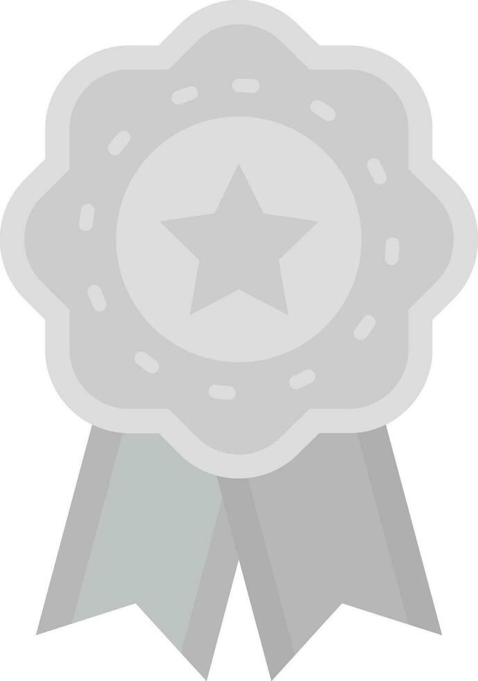 Medal Grey scale Icon vector