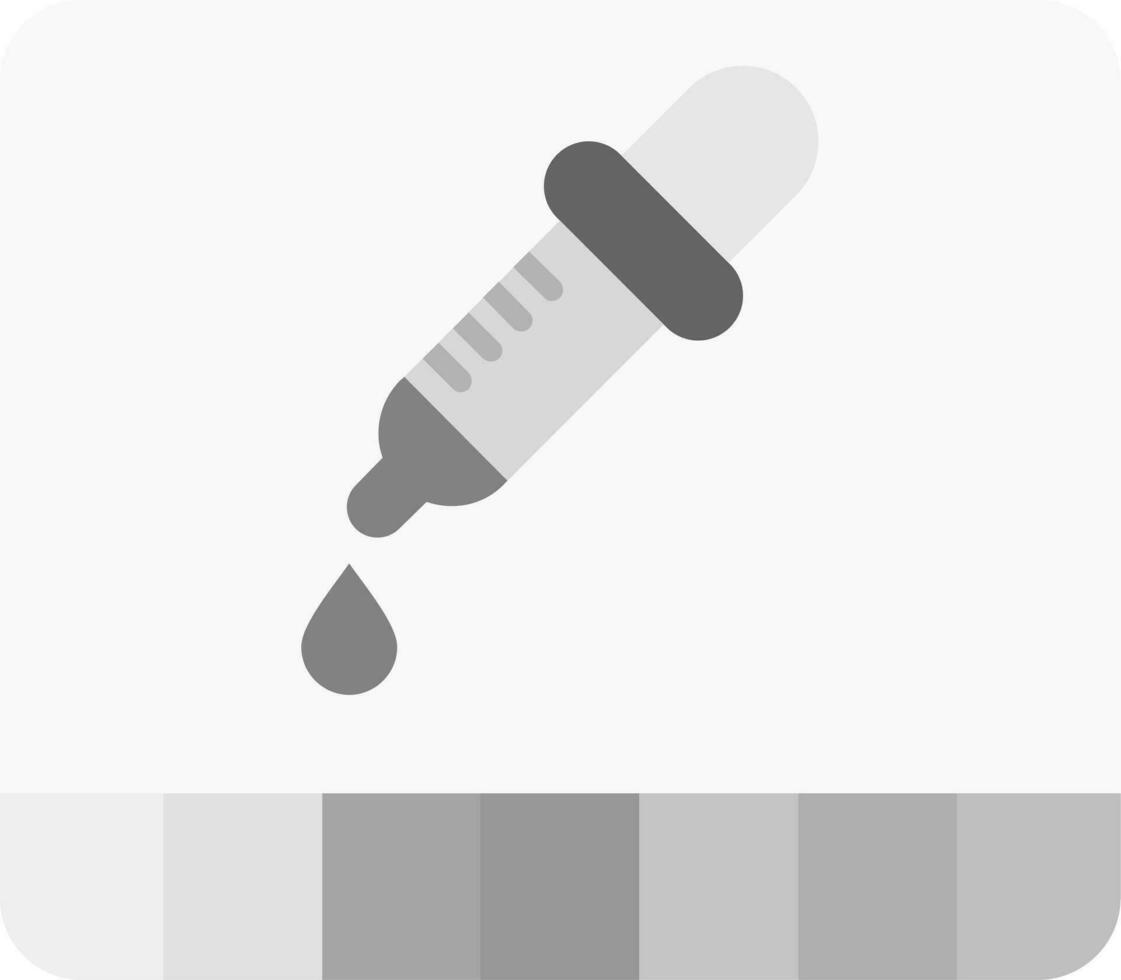 Dropper Grey scale Icon vector