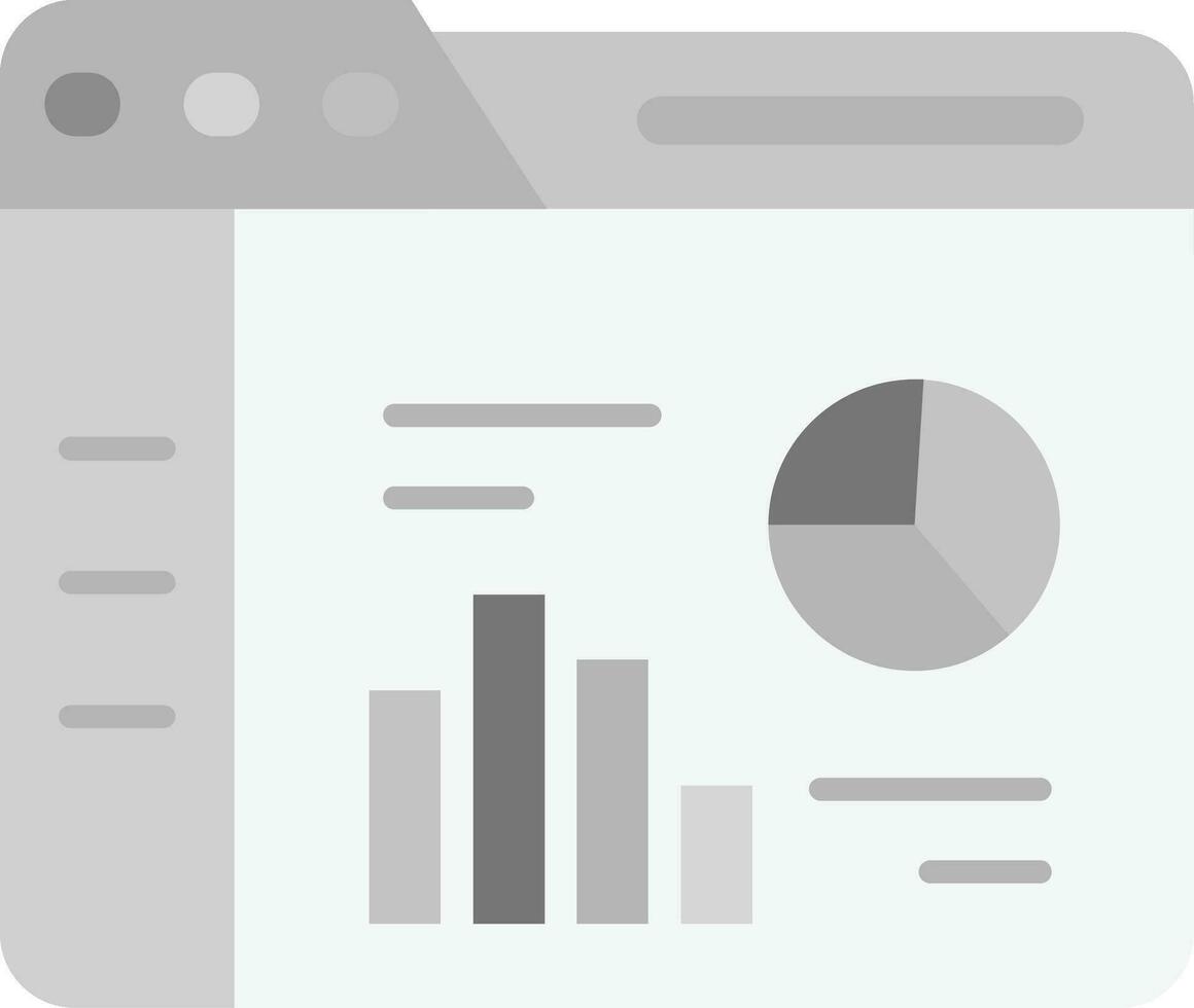 Analytics Grey scale Icon vector