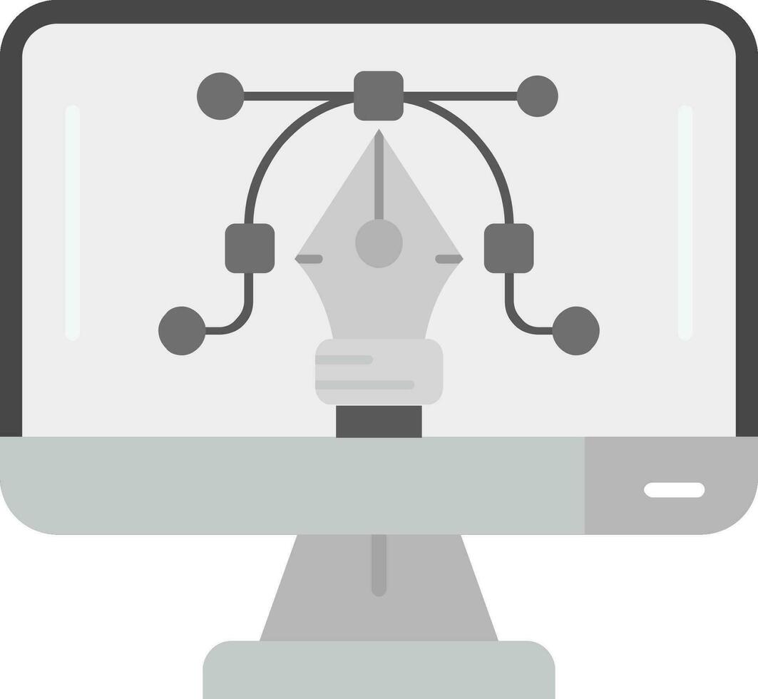 Graphic editor Grey scale Icon vector