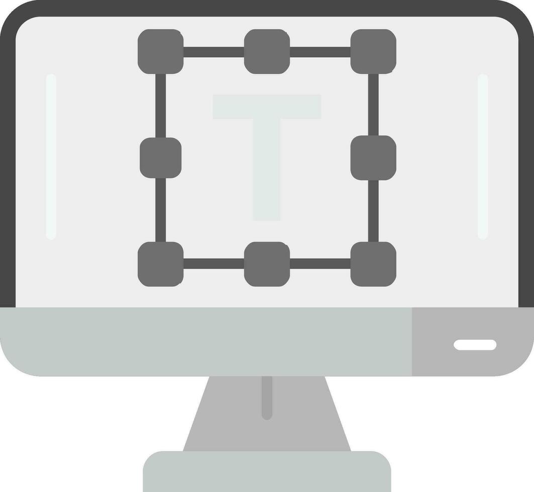 Text editor Grey scale Icon vector