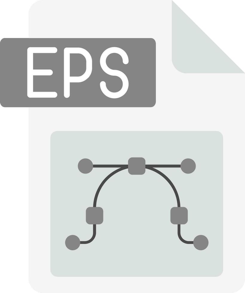 eps archivo formato gris escala icono vector