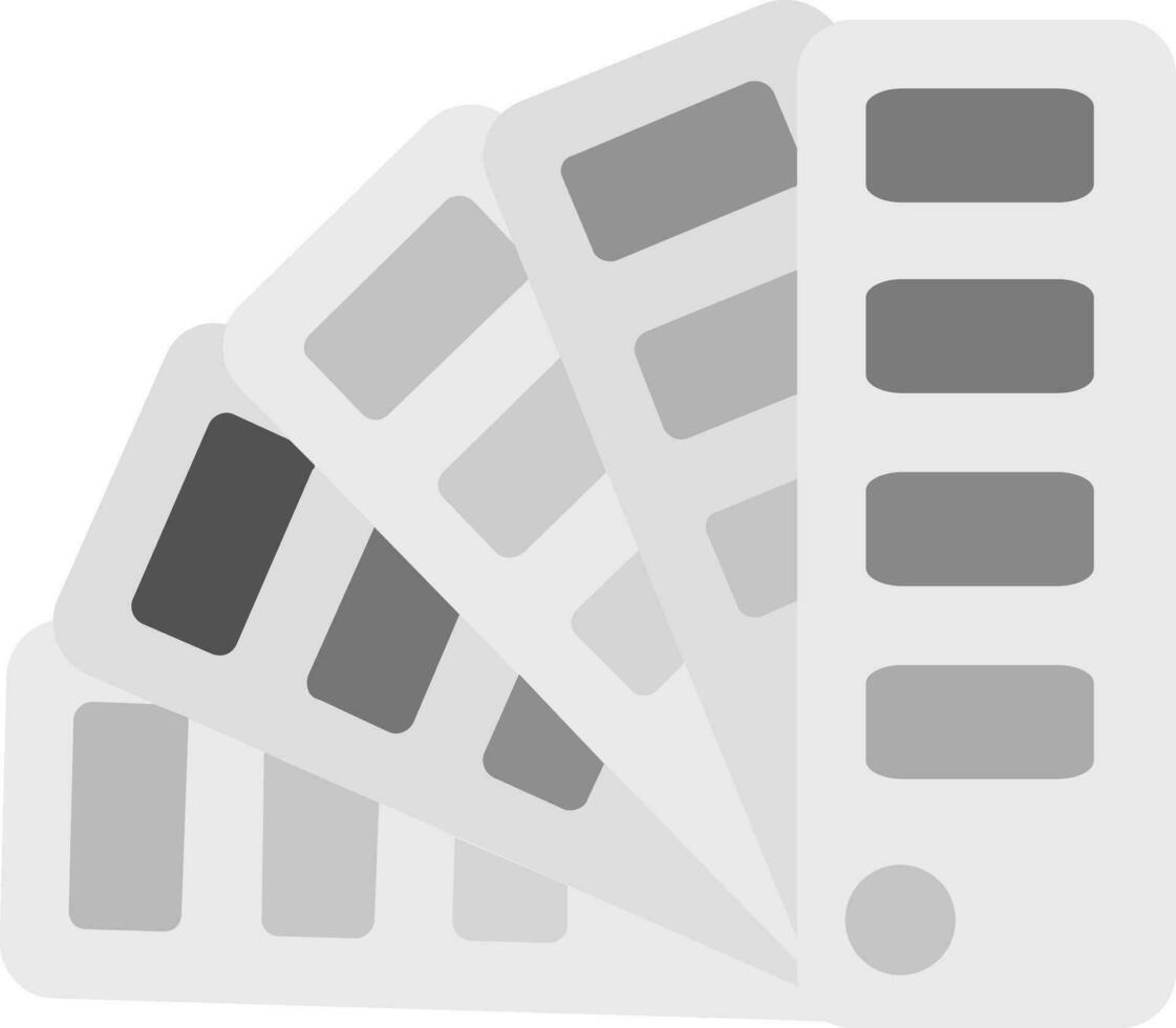 Color sample Grey scale Icon vector