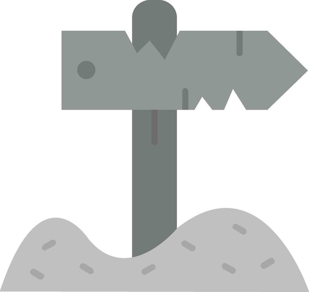 Sign post Grey scale Icon vector