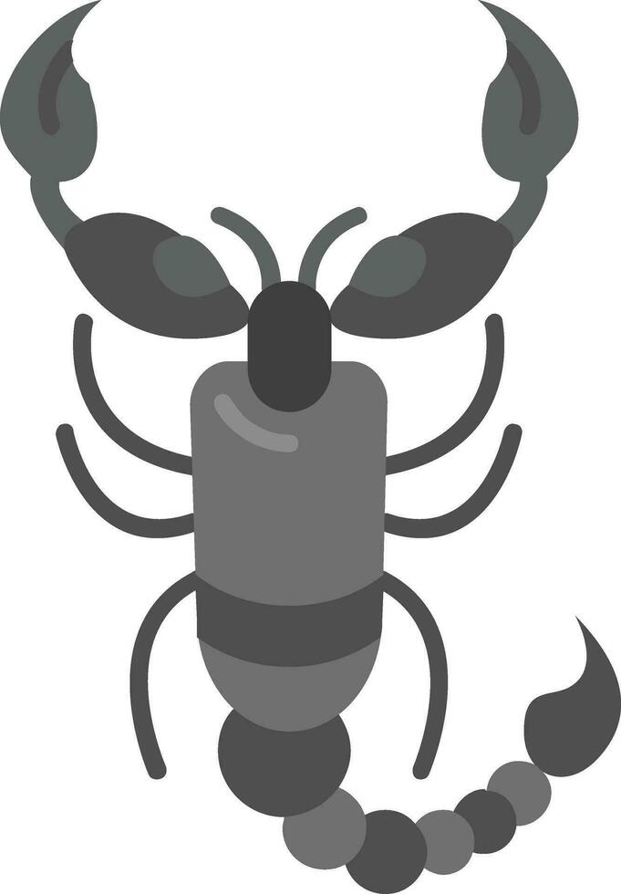 Scorpion Grey scale Icon vector