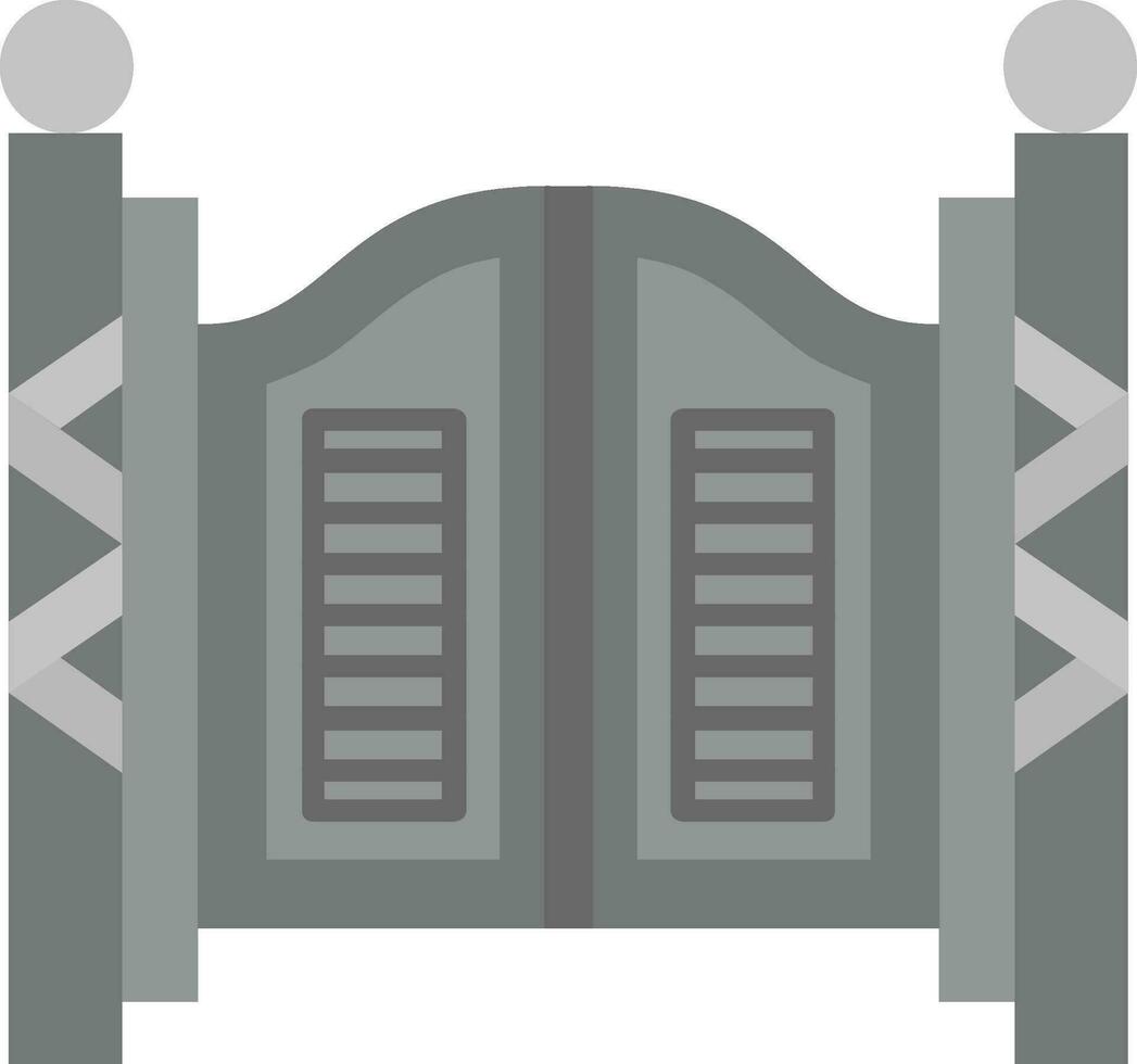 Saloon Grey scale Icon vector