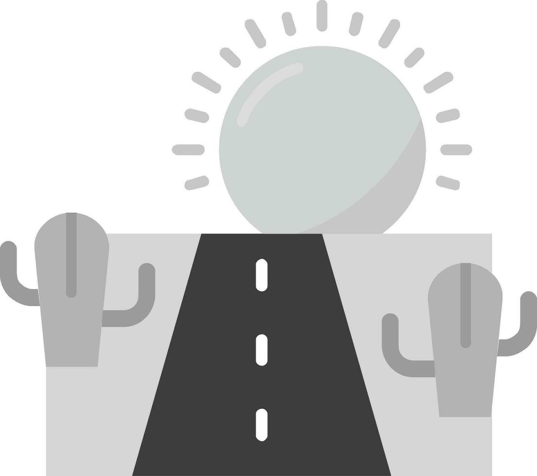 Road Grey scale Icon vector