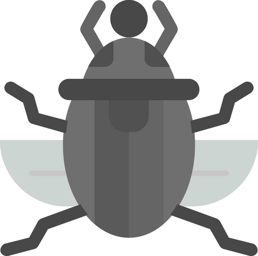 Scarab Grey scale Icon vector