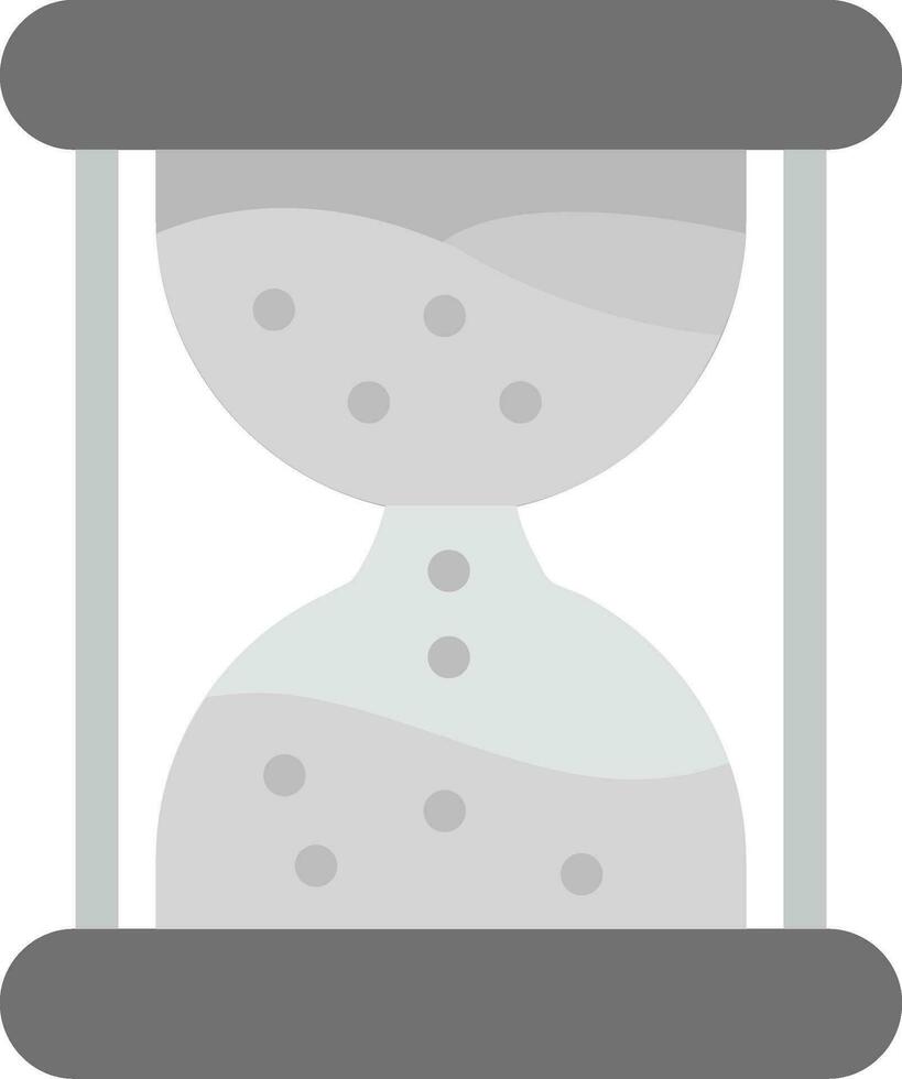 Sand clock Grey scale Icon vector