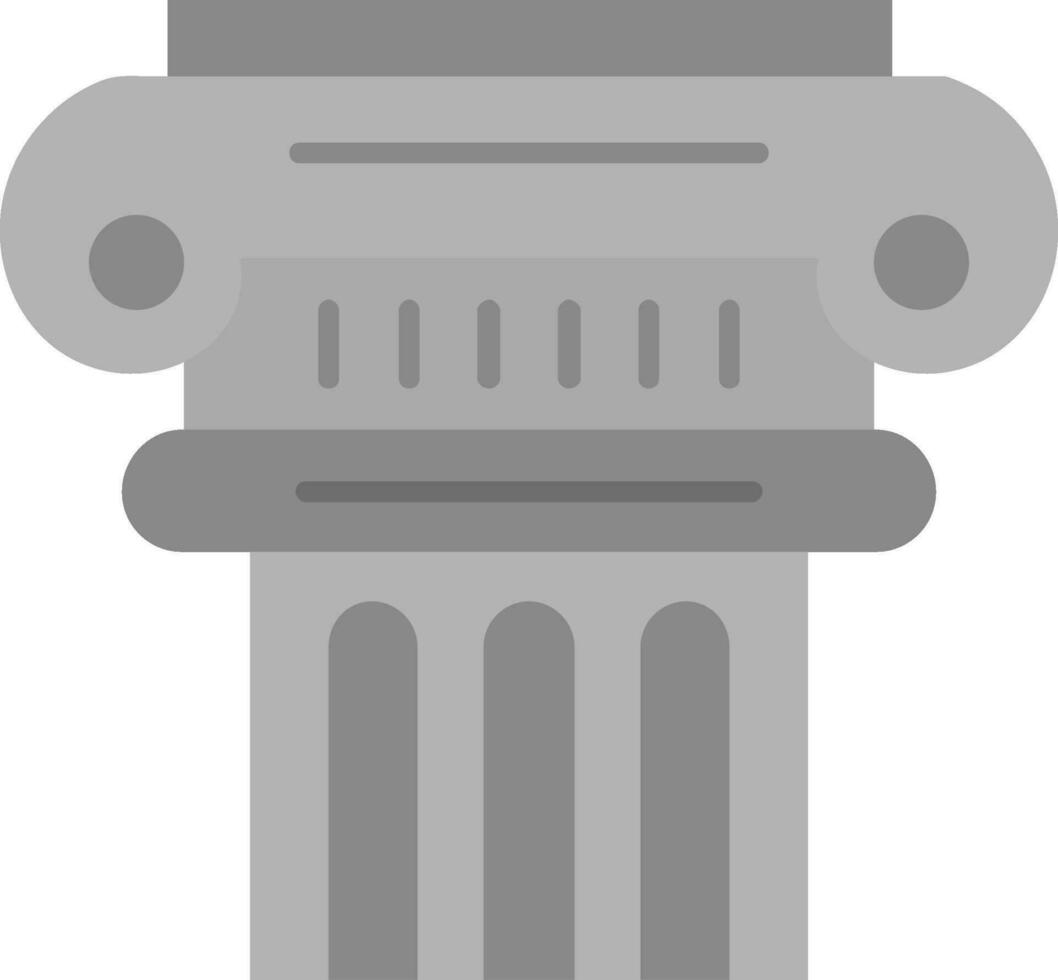 pilar gris escala icono vector