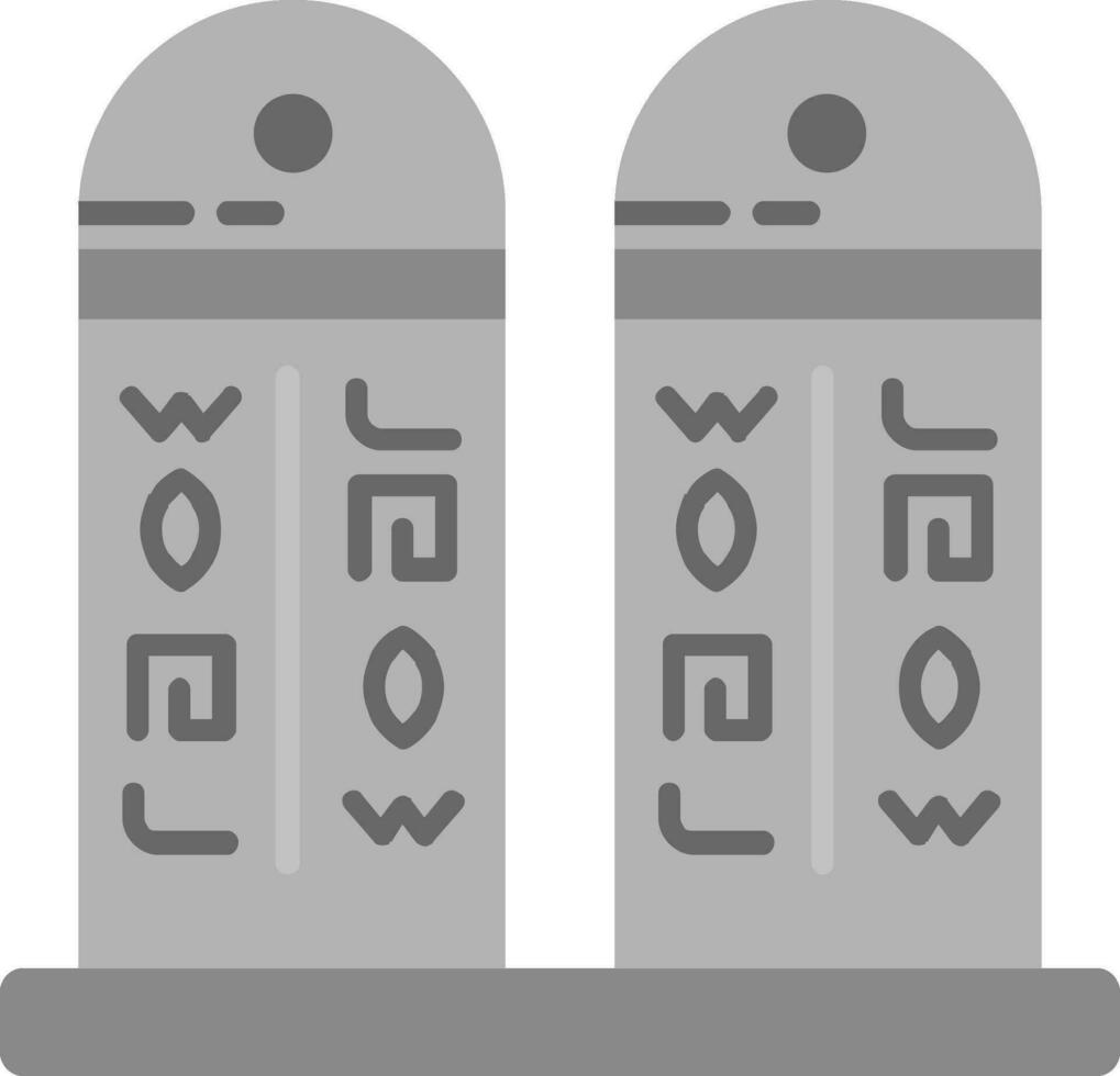 jeroglífico gris escala icono vector