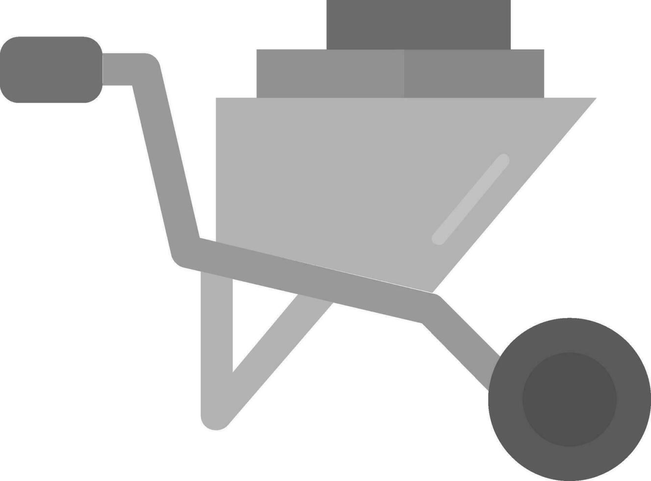 carro gris escala icono vector