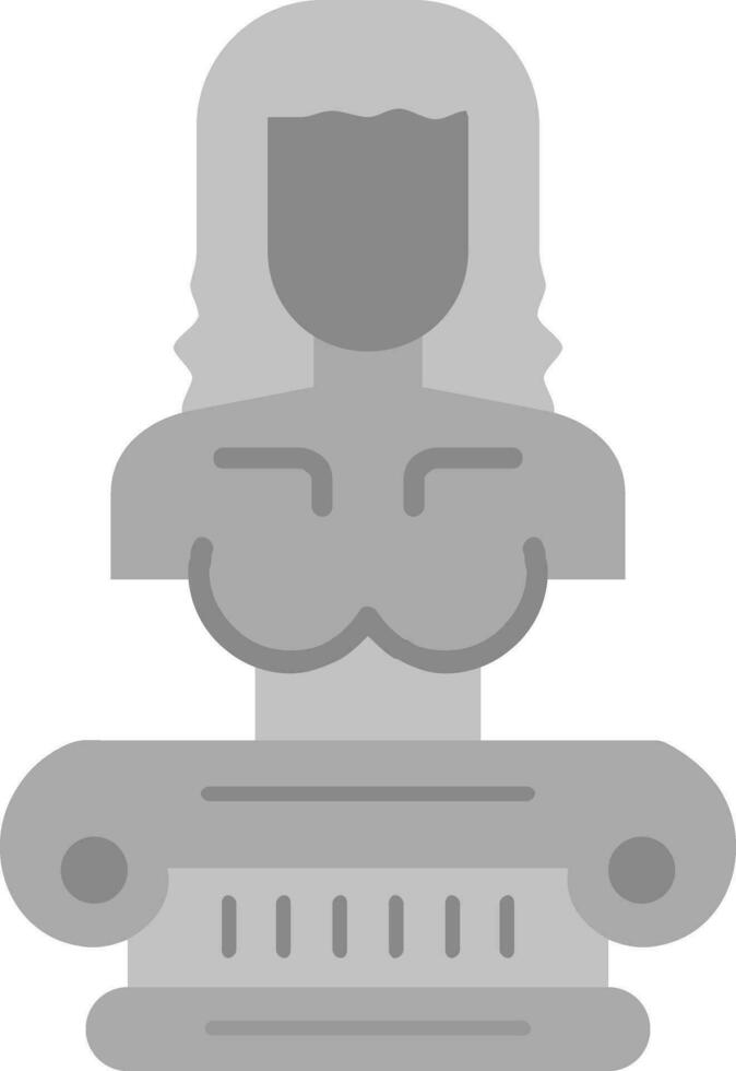 Sculputure Grey scale Icon vector